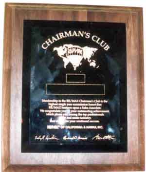 "Chairman's Club" Award